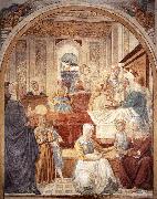 GOZZOLI, Benozzo Birth of Mary sdg oil painting reproduction